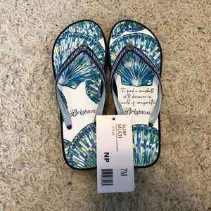 Brighton Seashell Flip Flops Size 7